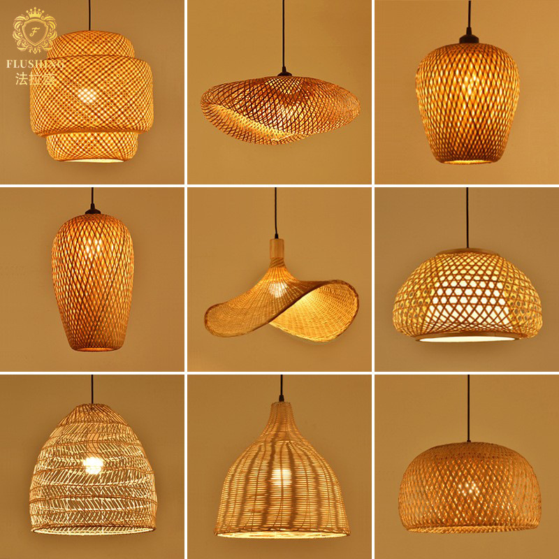 Newest Bamboo Pendant Lamp Cei - Wicker Pendant Shade avaliação e preço