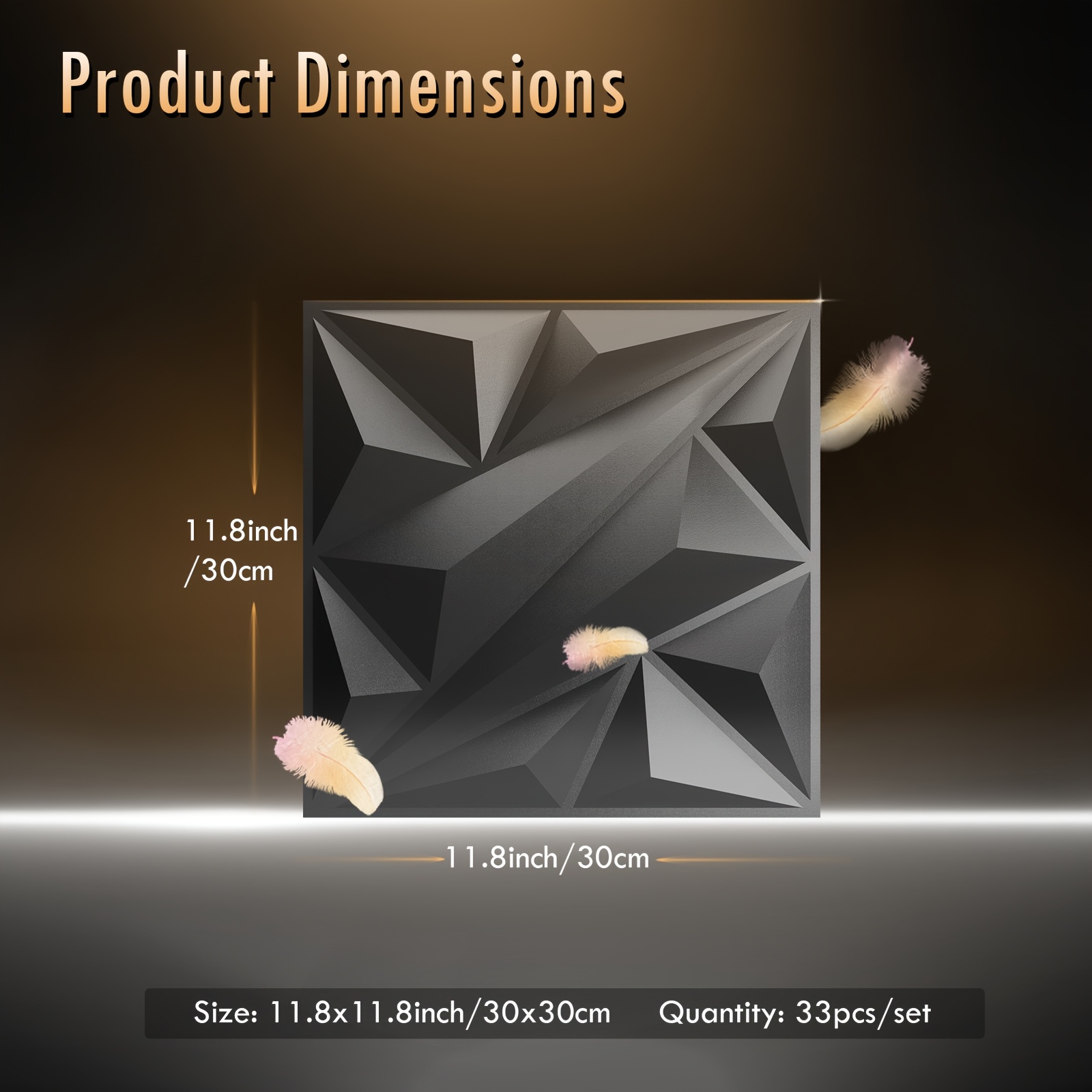 33-Piece 3D Wall Panel Set – P - Wall Panel 3D Texture avaliação e preço