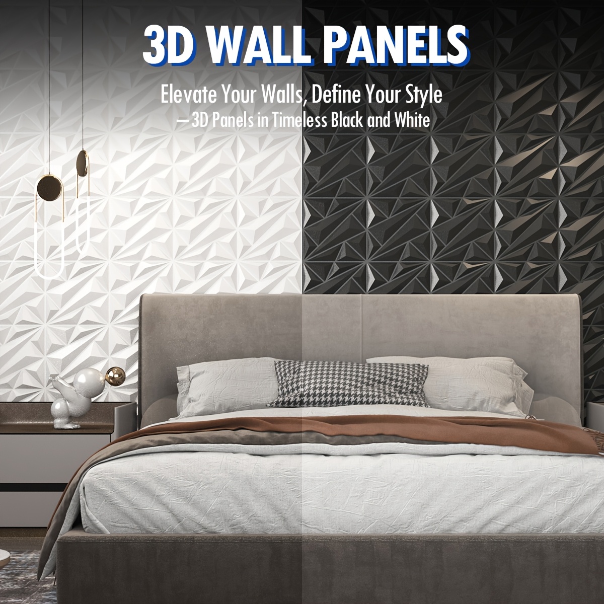 33-Piece 3D Wall Panel Set – P - Wall Panel 3D Texture avaliação e preço