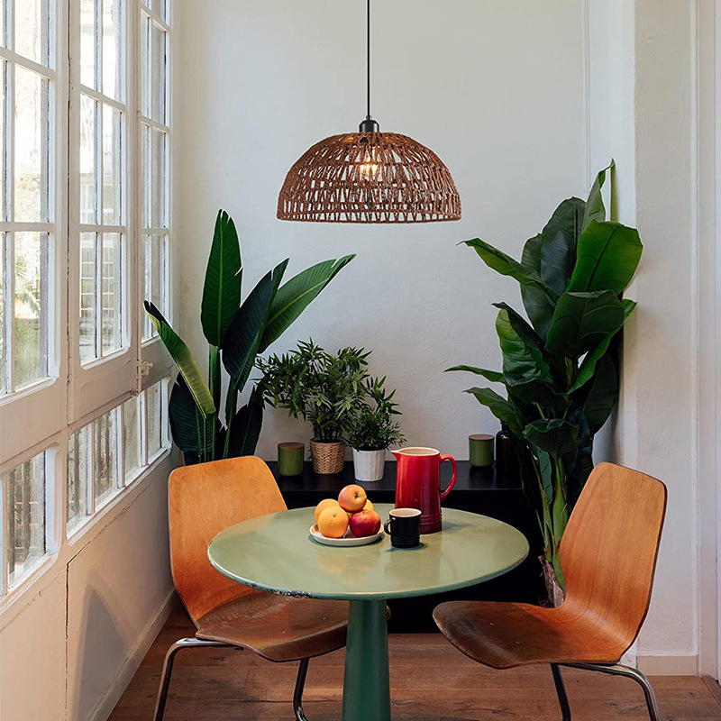 Newest Japanese-style hemp rop - Wicker Pendant Shade avaliação e preço