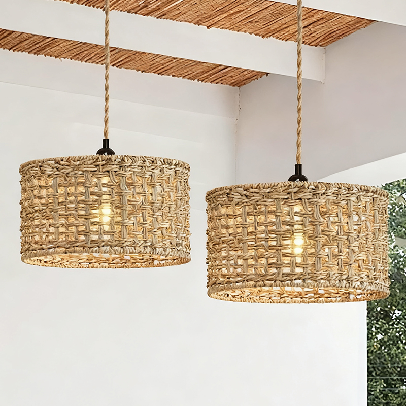 Wicker Rattan Pendant Lamp Tea - Wicker Pendant Shade avaliação e preço