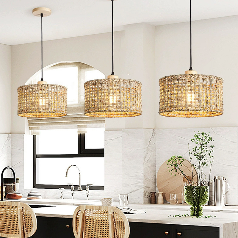Wicker Rattan Pendant Lamp Tea - Wicker Pendant Shade avaliação e preço