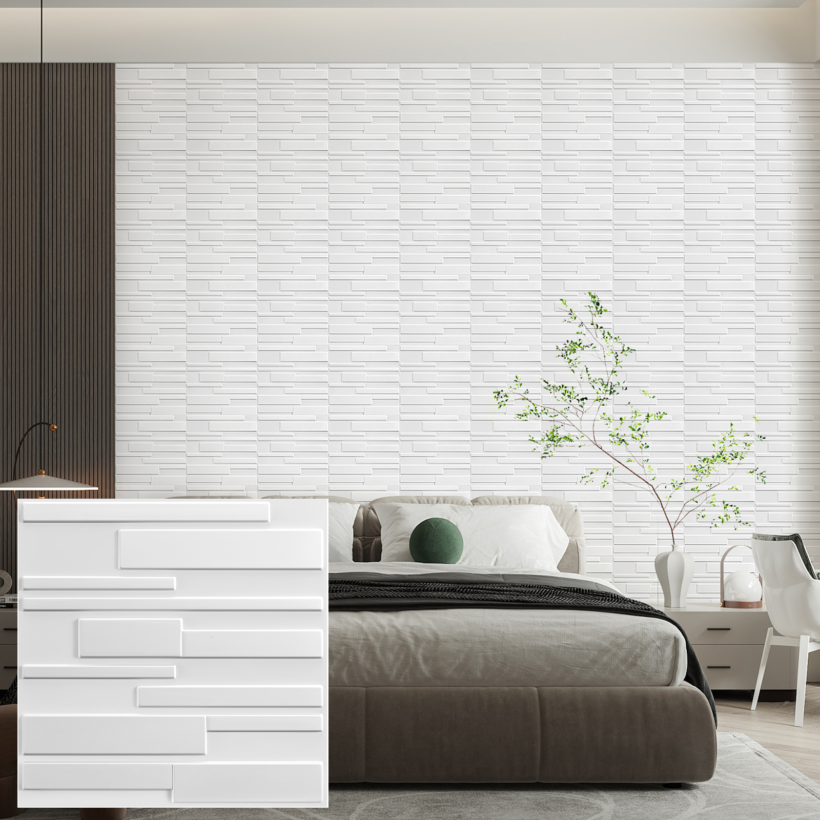 KUUJOJO 3D textured wall panel - Wall Panel 3D Texture avaliação e preço