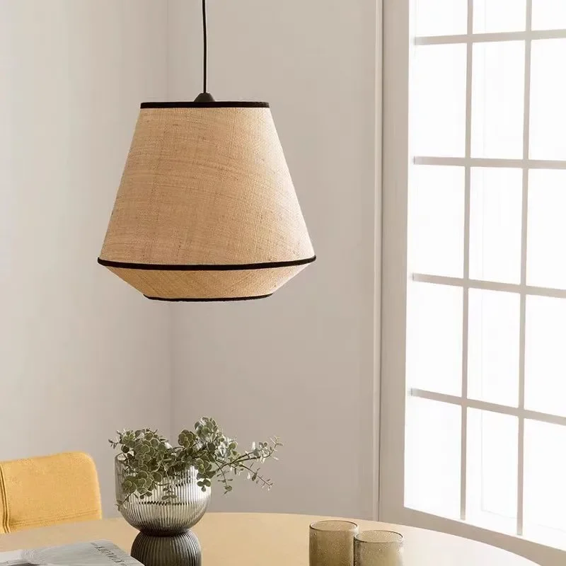 Wabi Sabi Handwoven Rattan Pen - Wicker Pendant Shade avaliação e preço