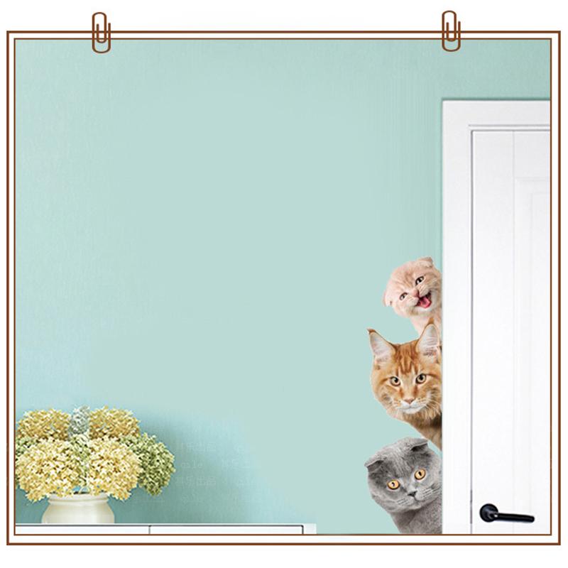Dogs Cats 3D Wall Sticker Funn - Interior Design Modern avaliação e preço