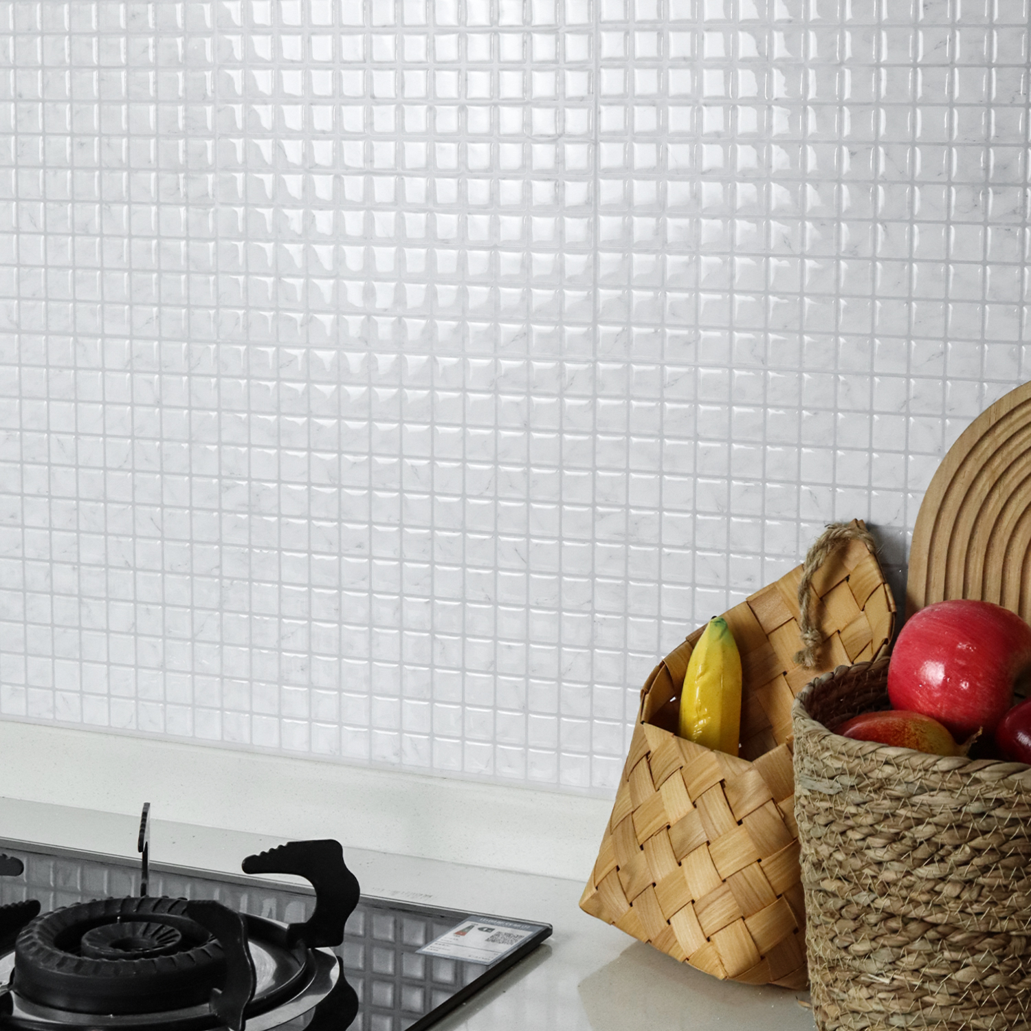 10pcs 3D Self-adhesive Wall Ti - Wall Panel 3D Texture avaliação e preço
