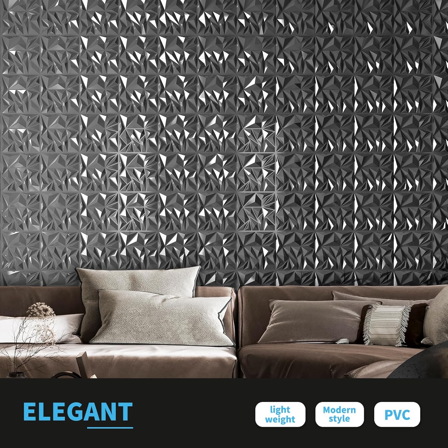 33-Pack 3D Wall Panels Diamond - Wall Panel 3D Texture avaliação e preço