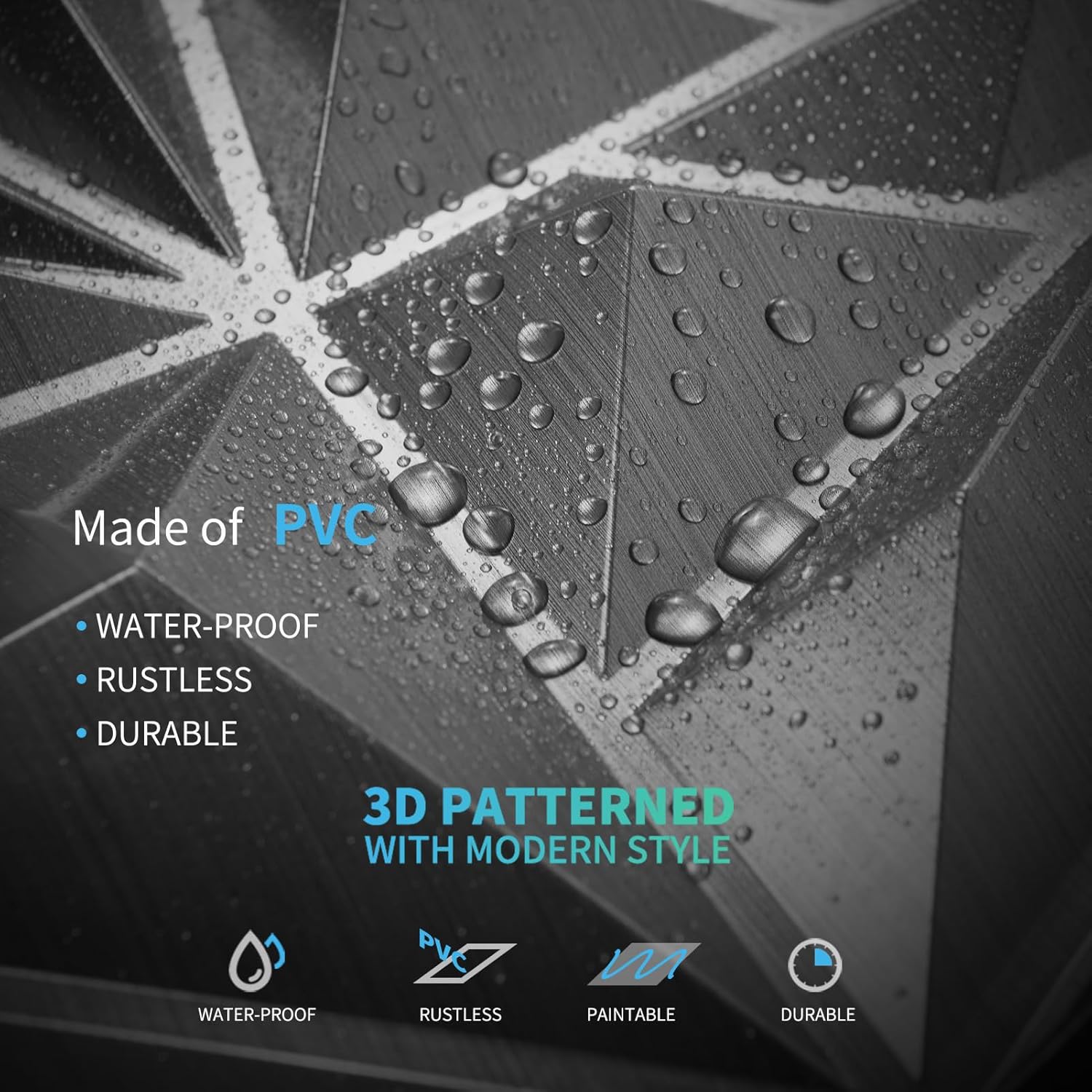 33-Pack 3D Wall Panels Diamond - Wall Panel 3D Texture avaliação e preço