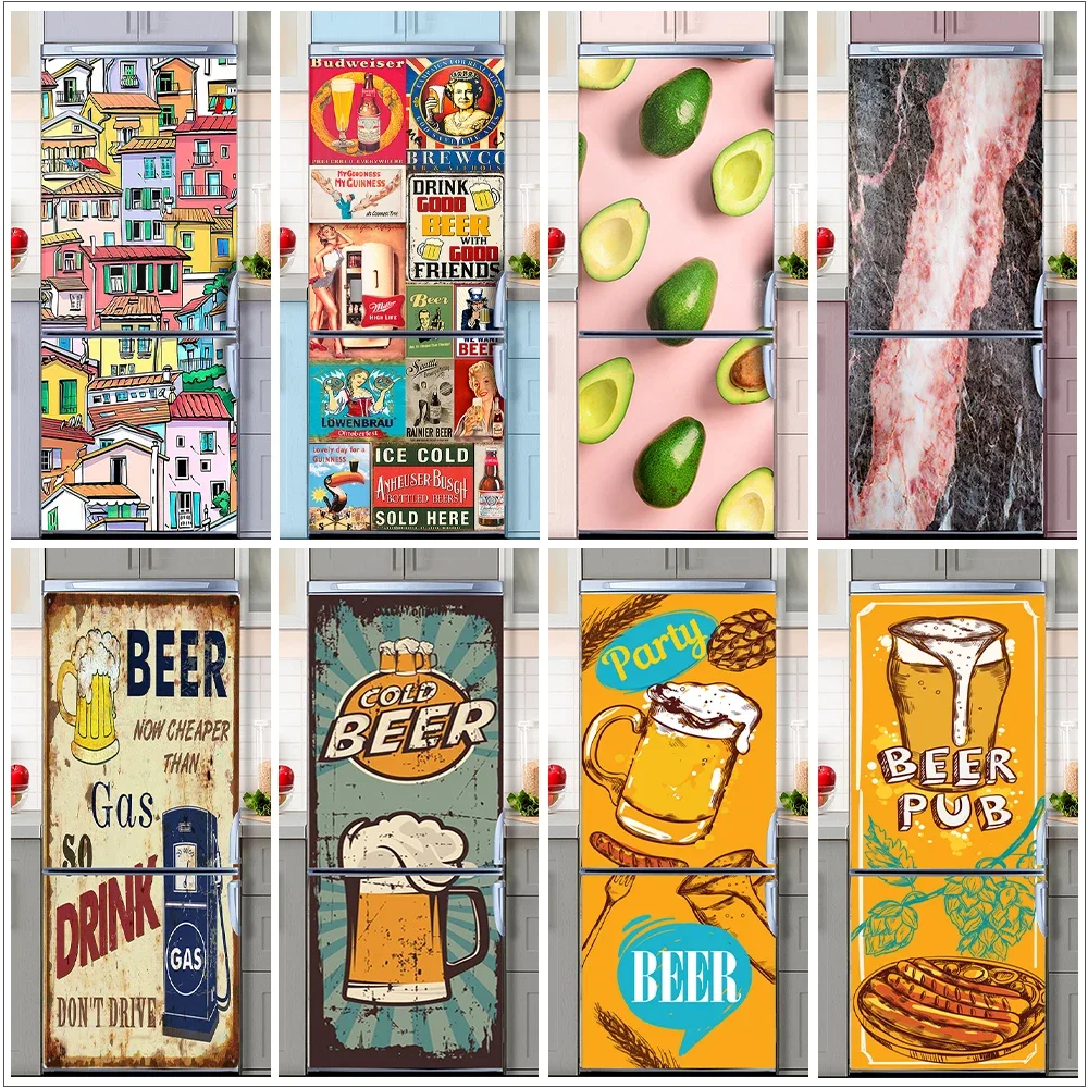 Retro Graffiti Fridge Door Mur - Interior Design Home avaliação e preço
