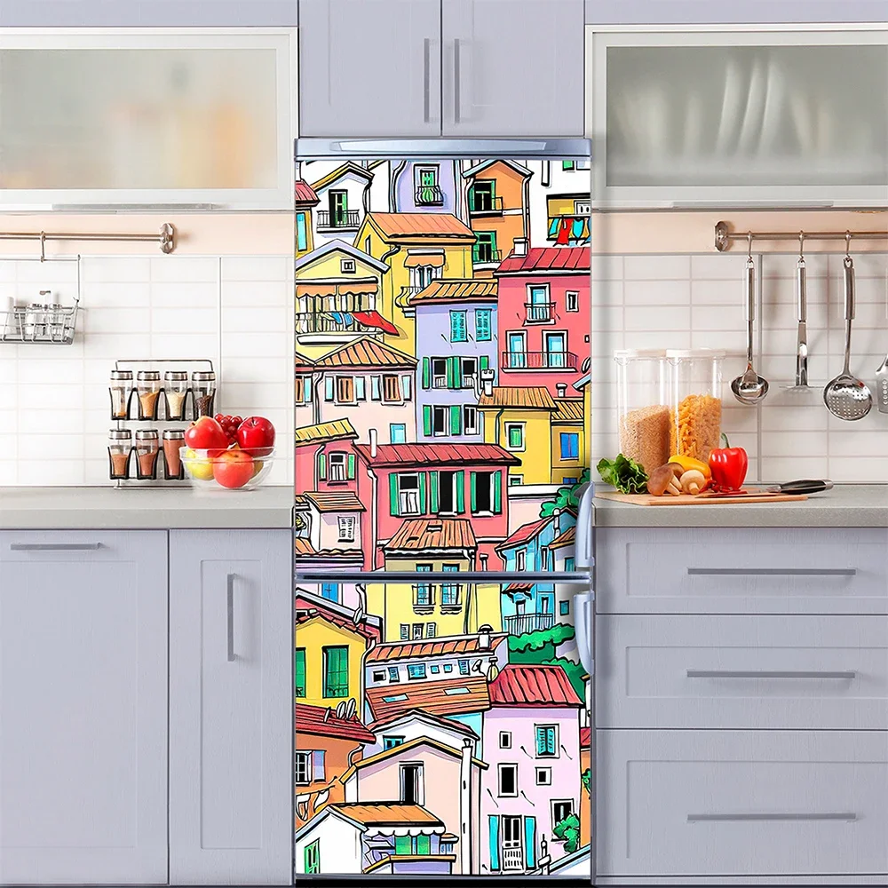 Retro Graffiti Fridge Door Mur - Interior Design Home avaliação e preço