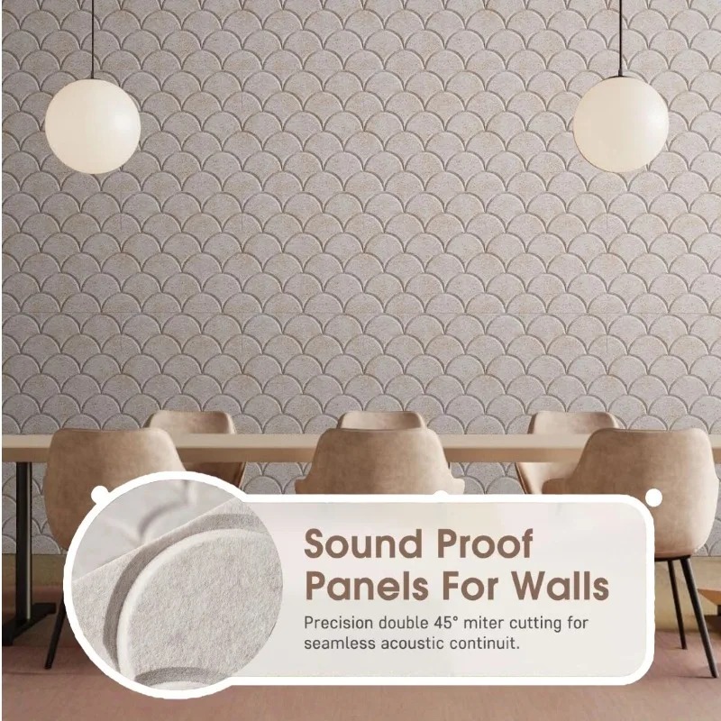 Square Sound Proof Wall Board  - Wall Panel 3D Texture avaliação e preço