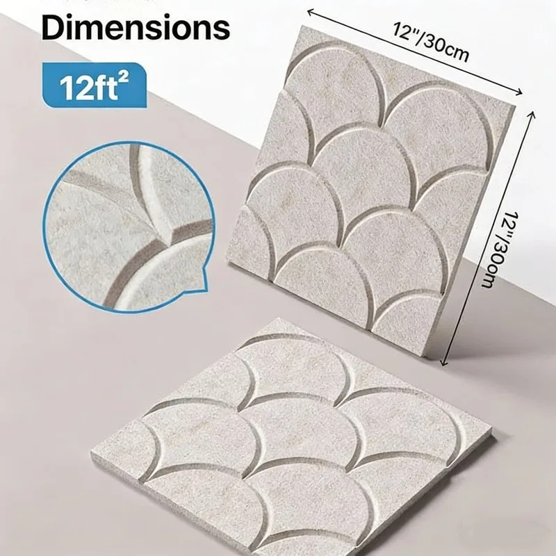 Square Sound Proof Wall Board  - Wall Panel 3D Texture avaliação e preço