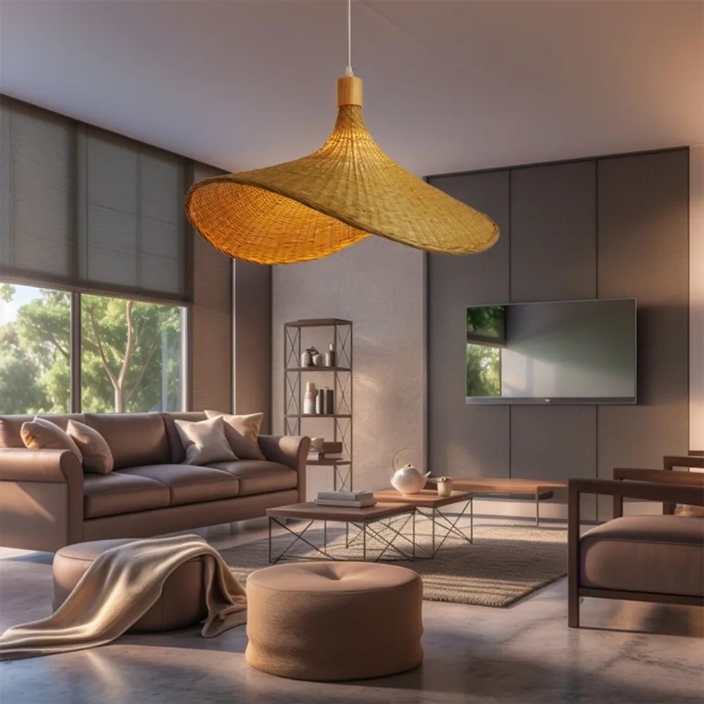 JOYINLED Woven Pendant Light W - Wicker Pendant Shade avaliação e preço