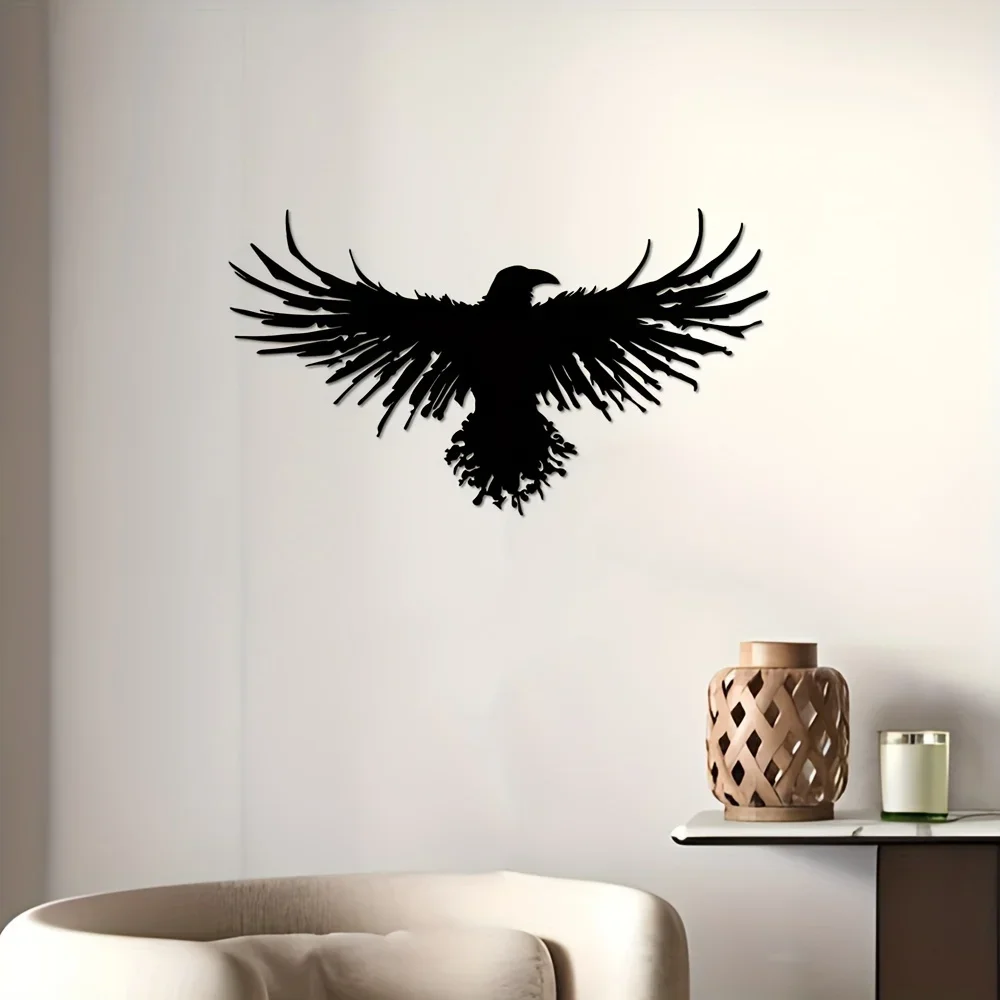 Unique Black Metal Crow Wall D - Interior Design Modern avaliação e preço