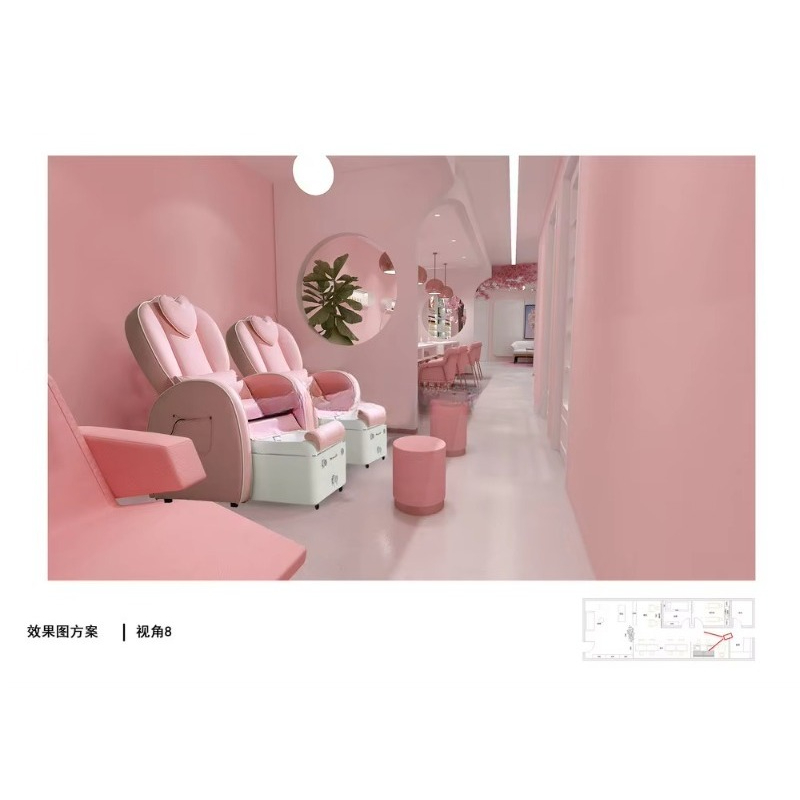 Custom Modern Commercial Furni - Interior Design Nail Salon avaliação e preço