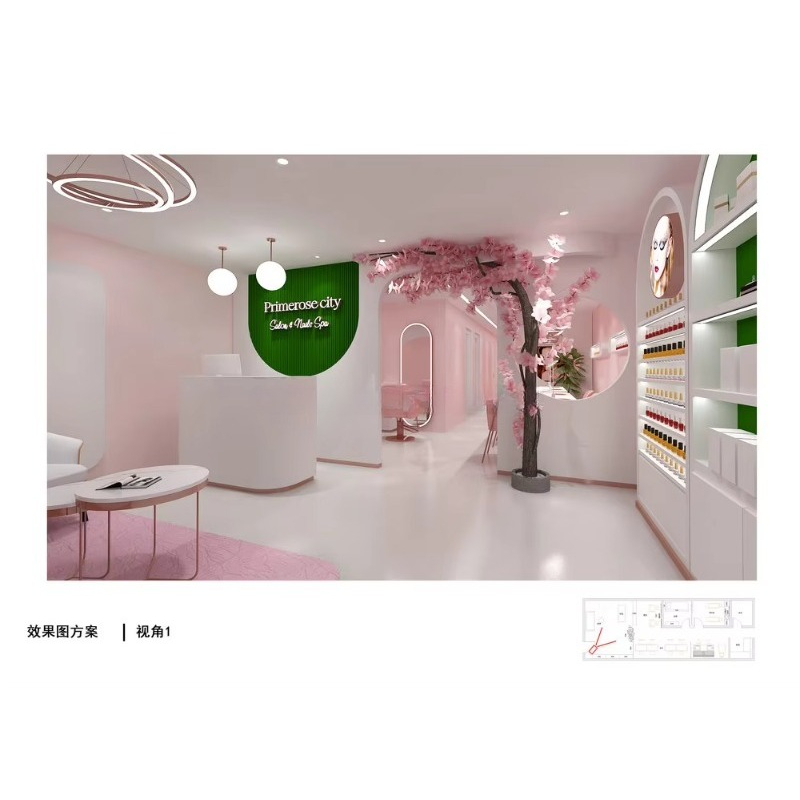 Custom Modern Commercial Furni - Interior Design Nail Salon avaliação e preço