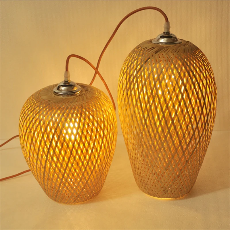 Bamboo Chinese Style Pendant L - Wicker Pendant Shade avaliação e preço