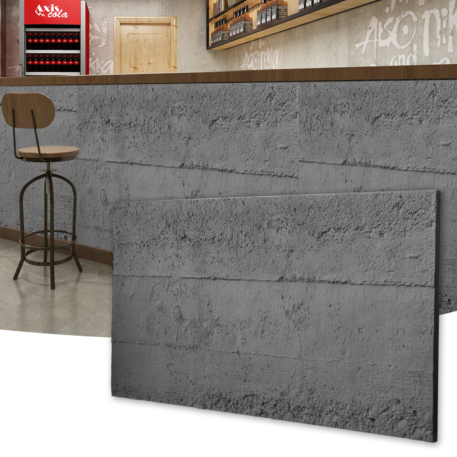 Art3d 4PCS Cement Texture 3D W - Wall Panel 3D Texture avaliação e preço