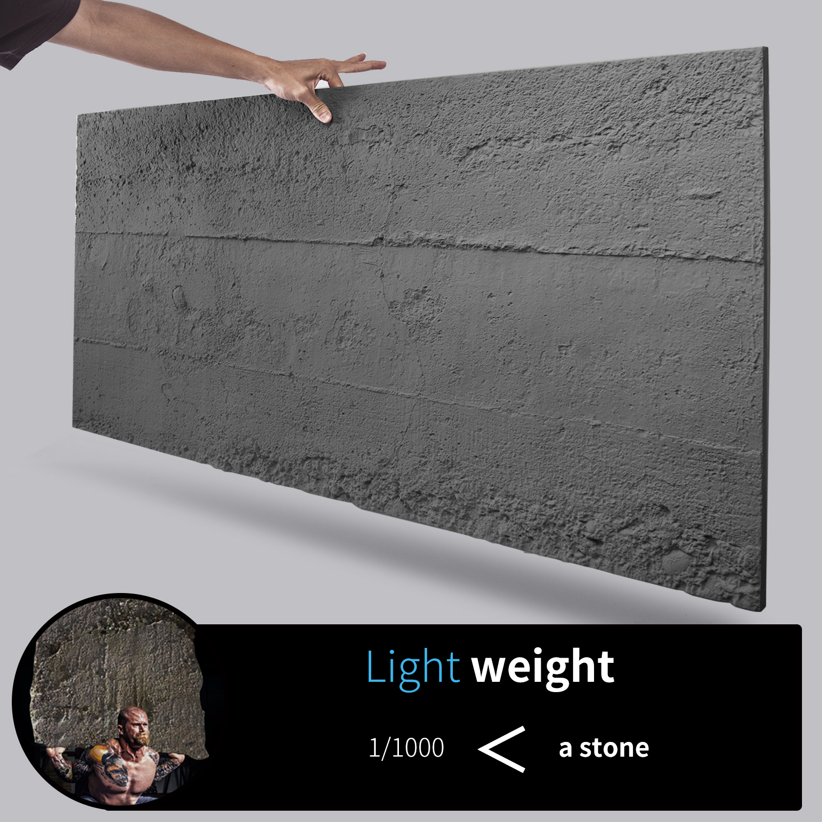 Art3d 4PCS Cement Texture 3D W - Wall Panel 3D Texture avaliação e preço