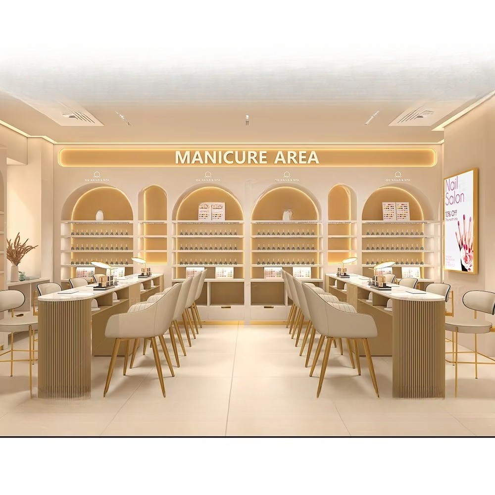 One-Stop Nail Art Spa Salon De - Interior Design Nail Salon avaliação e preço