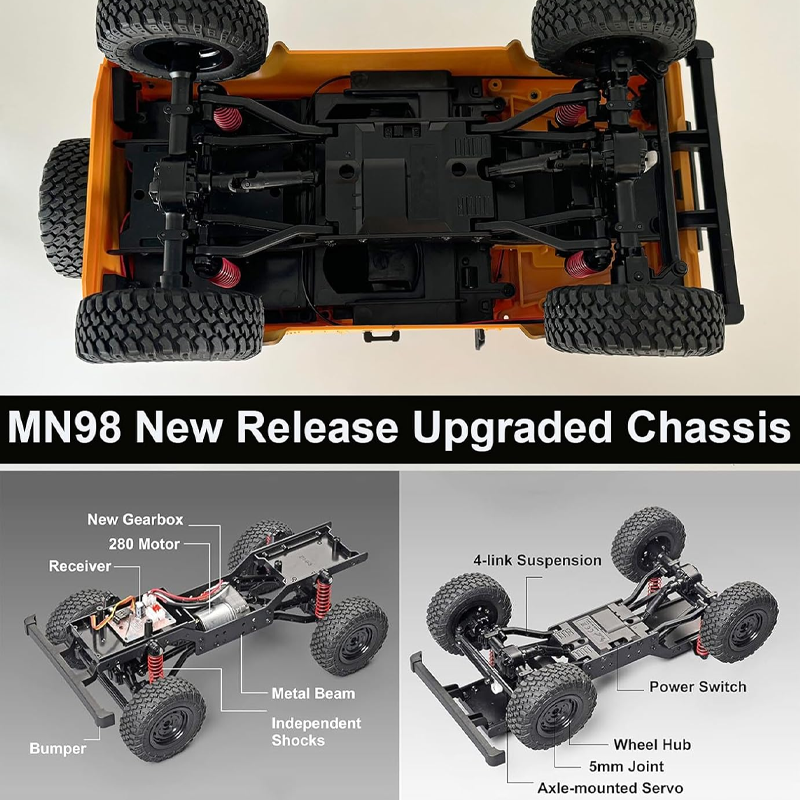 1/12 4WD RC Crawler MN98 MN99s - Interior Design Experience avaliação e preço