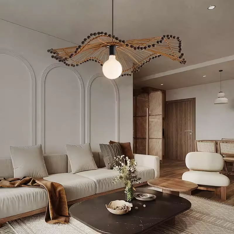 Japanese Style Wabi Sabi Handm - Wicker Pendant Shade avaliação e preço