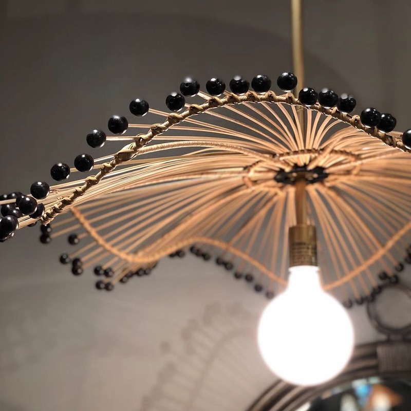 Japanese Style Wabi Sabi Handm - Wicker Pendant Shade avaliação e preço