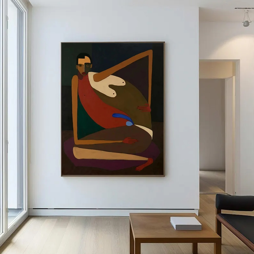 Handmade Abstract Oil Painting - Interior Design Modern avaliação e preço