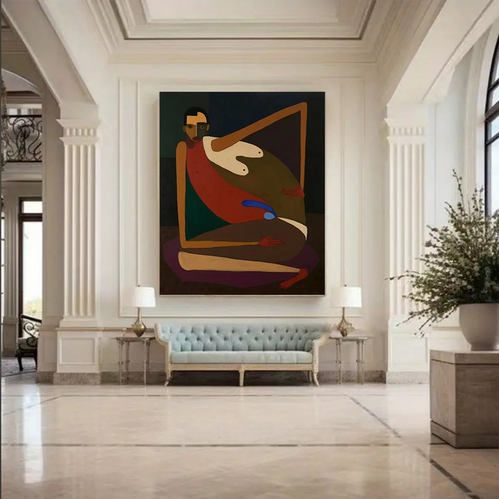 Handmade Abstract Oil Painting - Interior Design Modern avaliação e preço