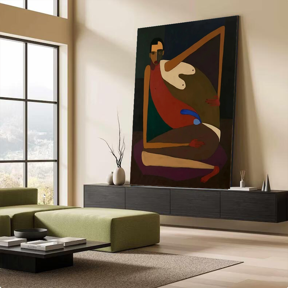 Handmade Abstract Oil Painting - Interior Design Modern avaliação e preço