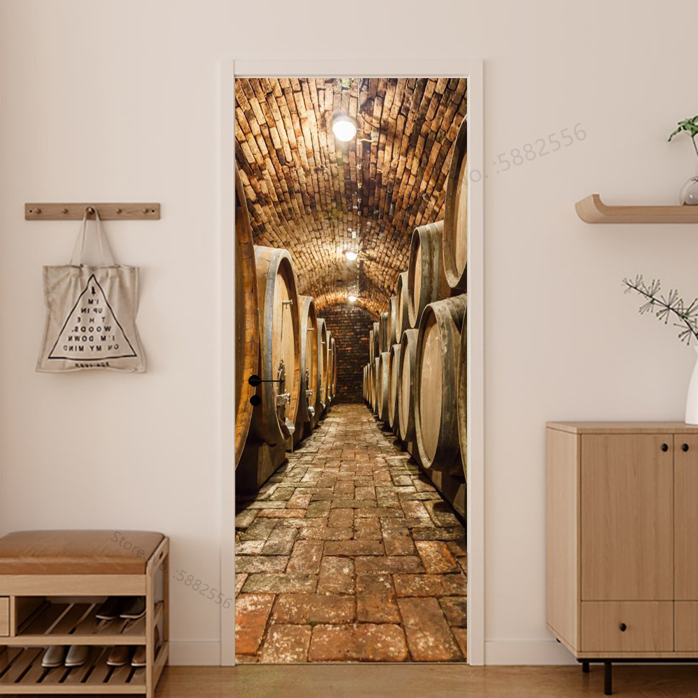 Imitation Wood Door Sticker Re - Interior Design Home avaliação e preço
