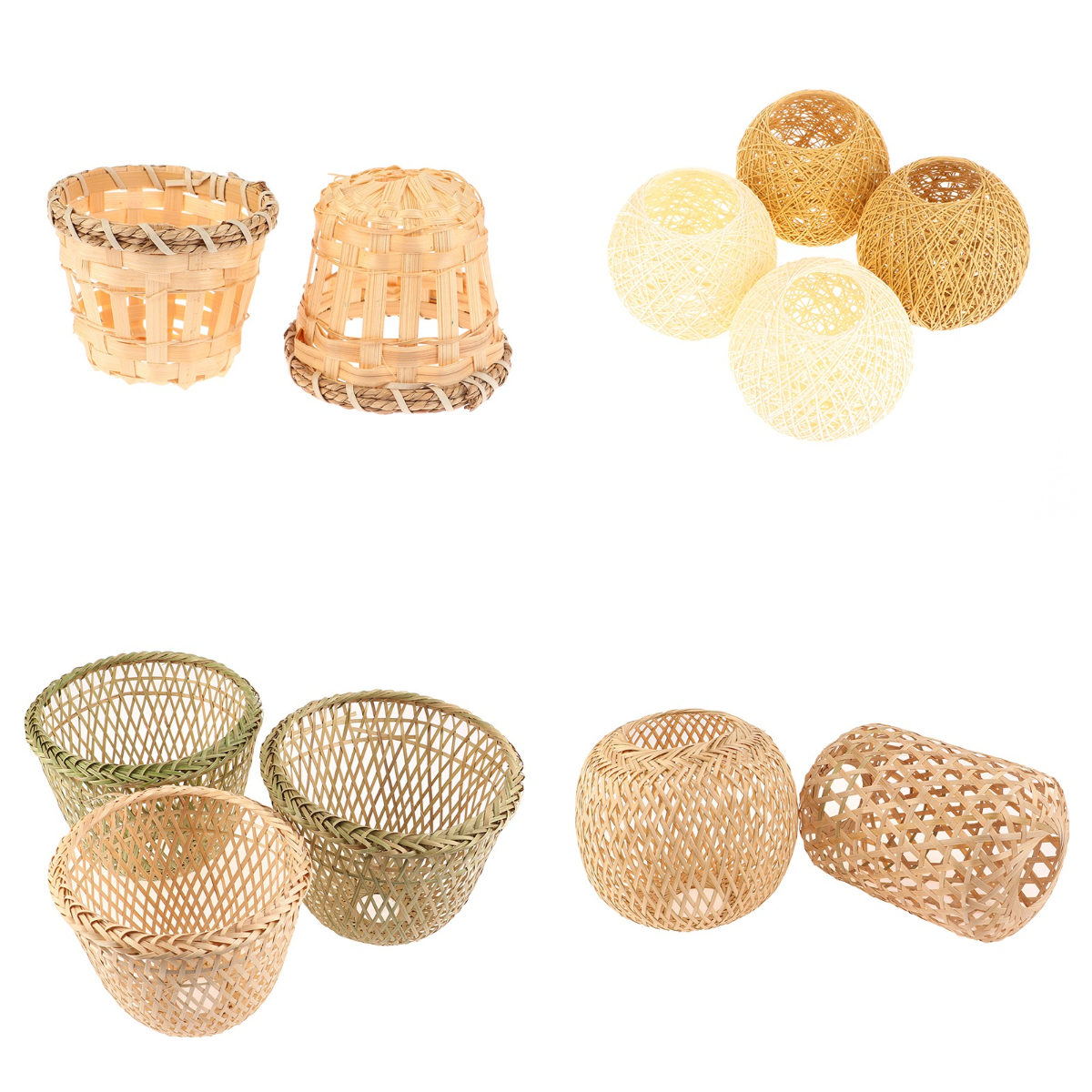 Lamp Shade Light Cover Rattan  - Wicker Pendant Shade avaliação e preço