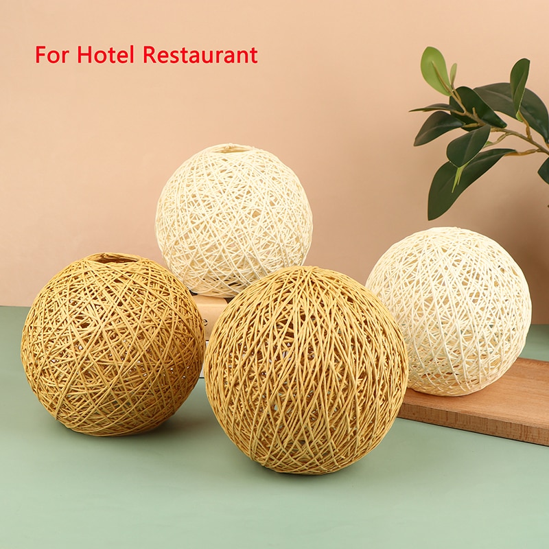 Lamp Shade Light Cover Rattan  - Wicker Pendant Shade avaliação e preço