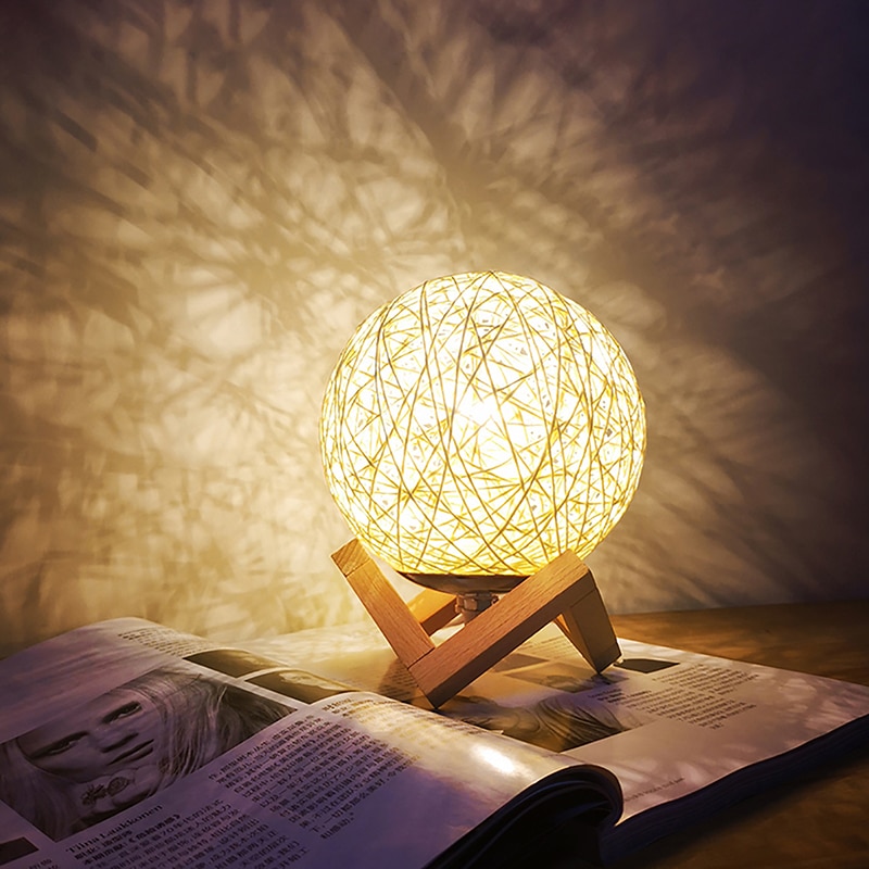 Lamp Shade Light Cover Rattan  - Wicker Pendant Shade avaliação e preço