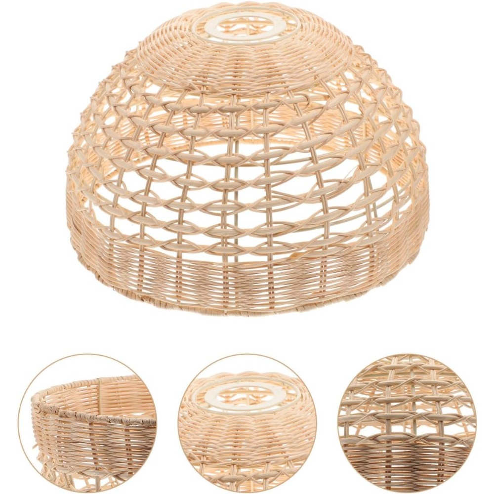 Rattan Pendant Lamp Woven Cage - Wicker Pendant Shade avaliação e preço