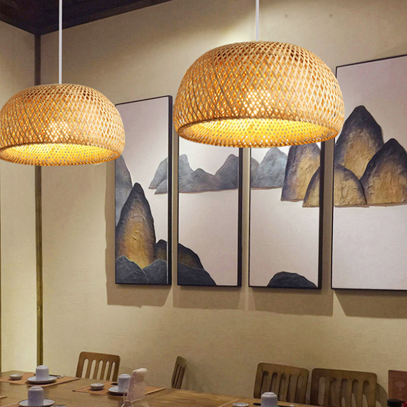 Bamboo Lantern 26cm Pendant La - Wicker Pendant Shade avaliação e preço