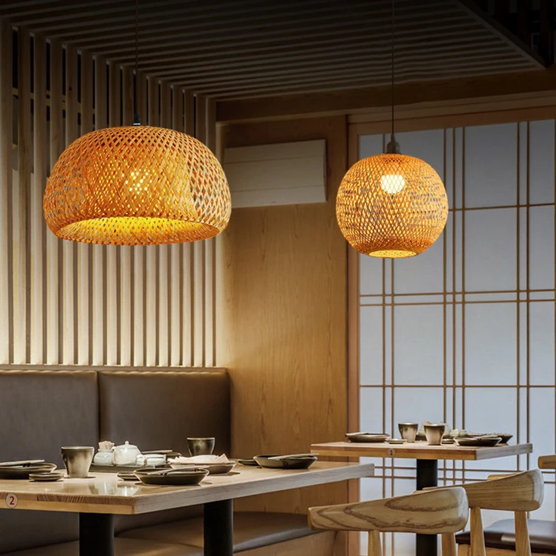 Bamboo Lantern 26cm Pendant La - Wicker Pendant Shade avaliação e preço