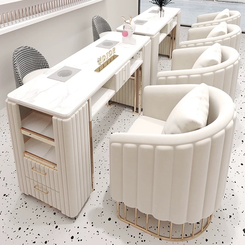 Luxury Modern Beige Nail Art F - Interior Design Nail Salon avaliação e preço