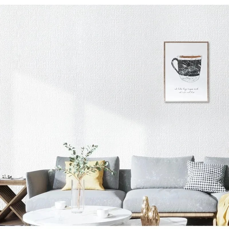 50cm Self-Adhesive 3D Linen Fo - Wall Panel 3D Texture avaliação e preço