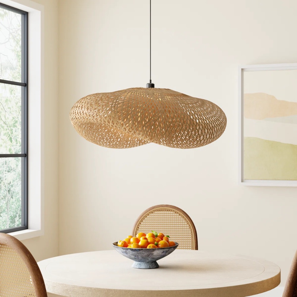 40/50/60cm E26/E27 Wicker Wove - Wicker Pendant Shade avaliação e preço