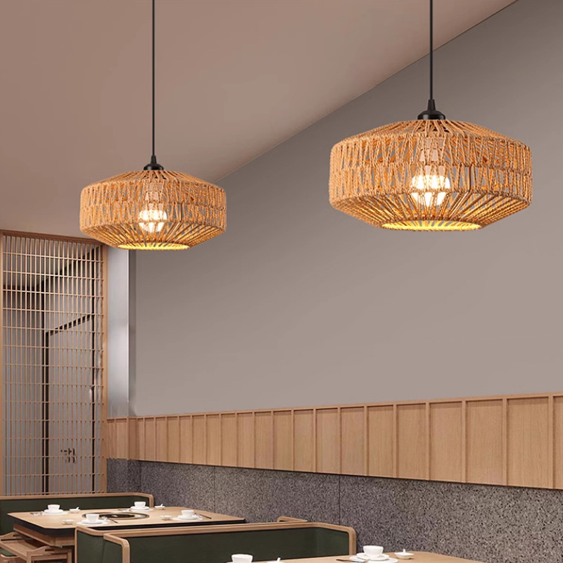 Classic Ceiling Light Handmade - Wicker Pendant Shade avaliação e preço