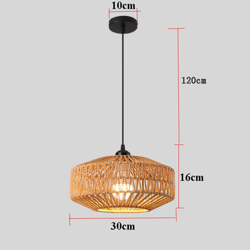 Classic Ceiling Light Handmade - Wicker Pendant Shade avaliação e preço