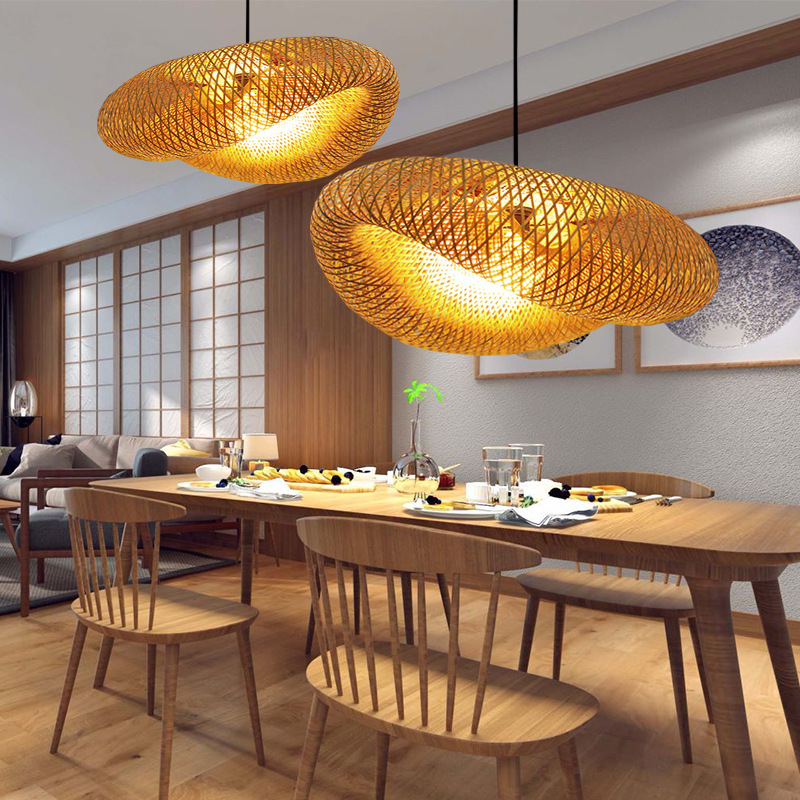 HandMade Vintage Bamboo Weavin - Wicker Pendant Shade avaliação e preço