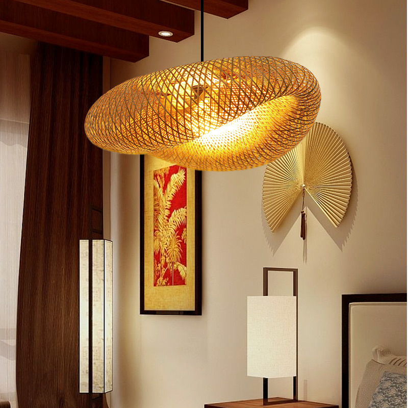 HandMade Vintage Bamboo Weavin - Wicker Pendant Shade avaliação e preço