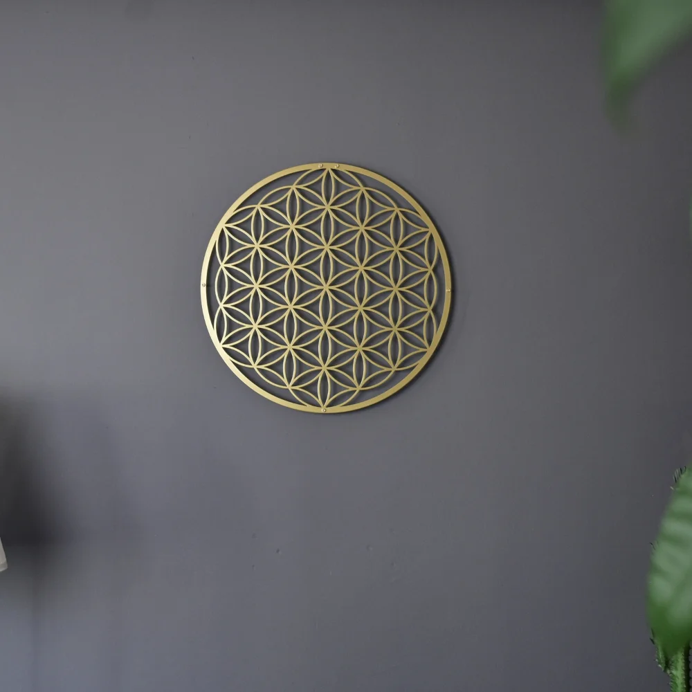 Flower of Life Metal Wall Art  - Interior Design Modern avaliação e preço