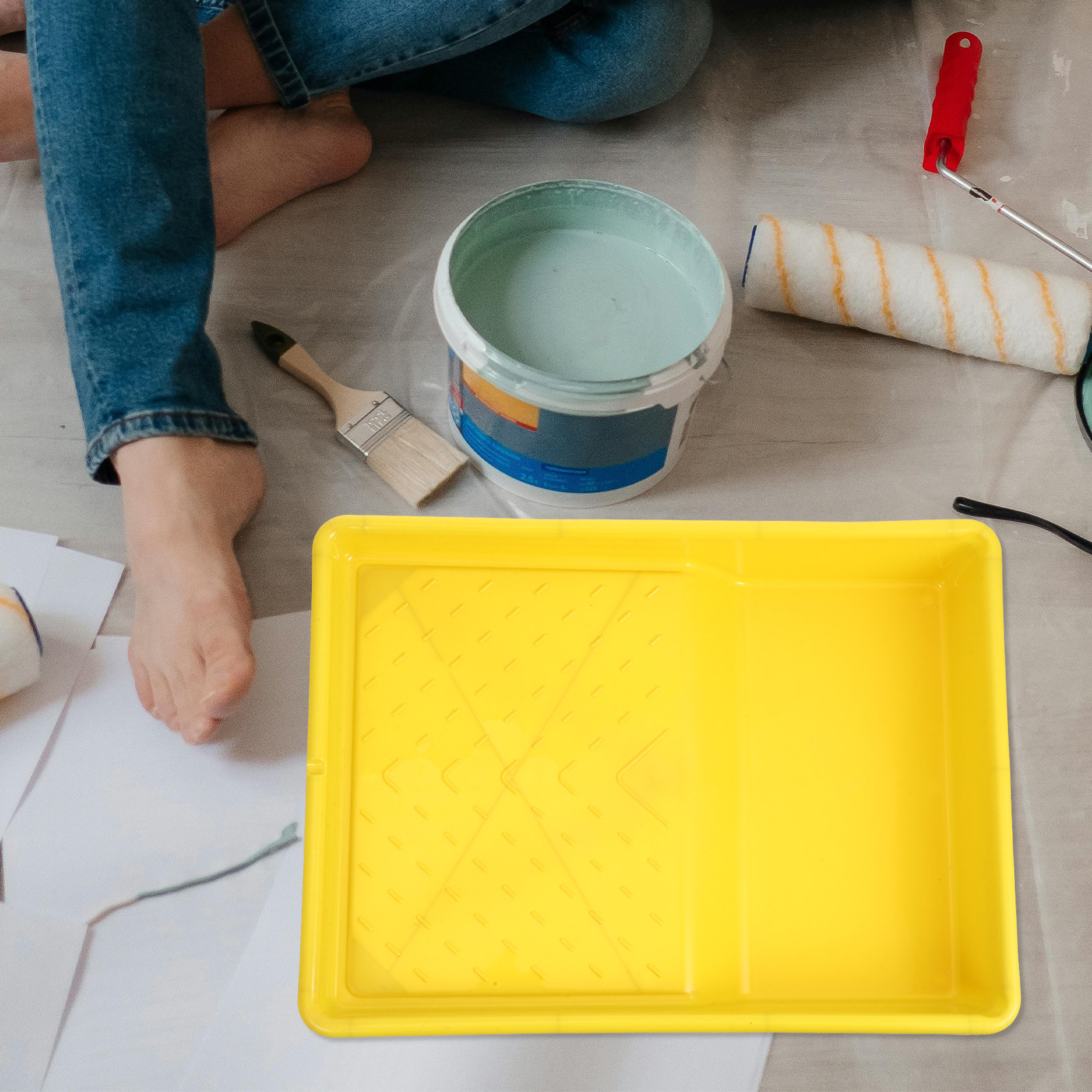 Plastic Paint Tray Paint Rolle - Interior Design Home avaliação e preço