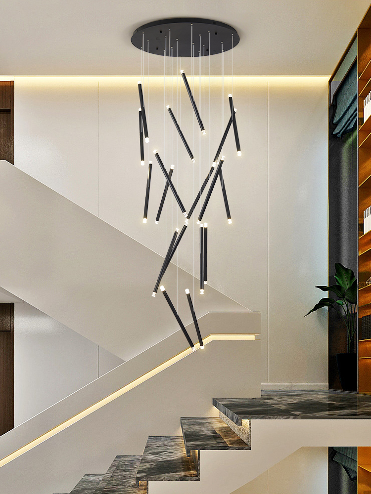 Modern Chandelier LED Stair Ch - Interior Design Deck avaliação e preço