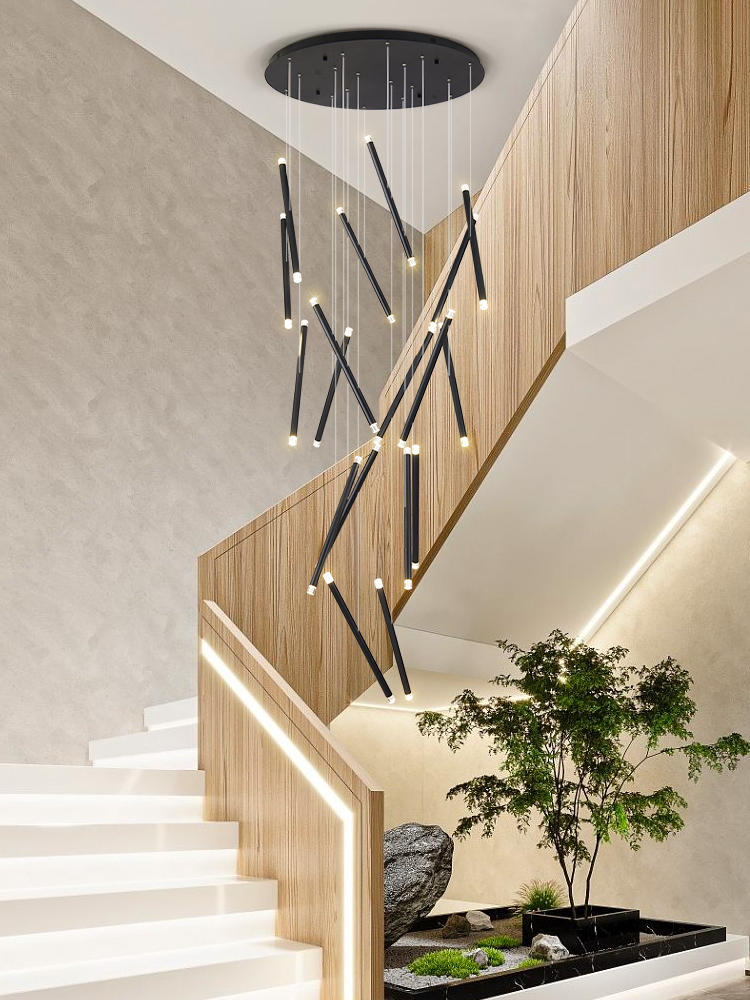 Modern Chandelier LED Stair Ch - Interior Design Deck avaliação e preço
