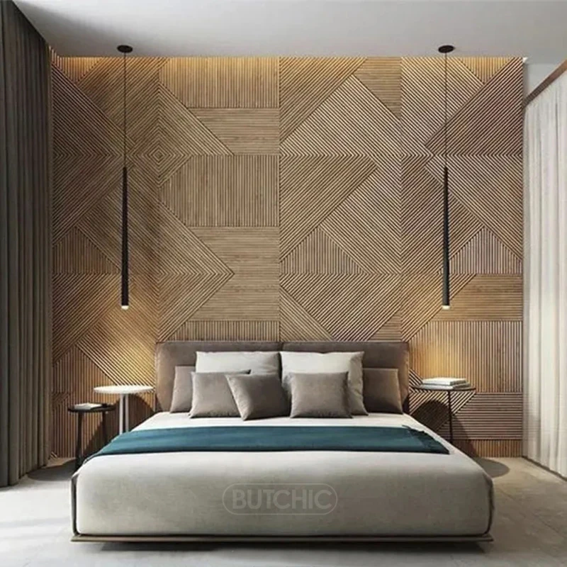 12pcs 50cm 3D wall decor Wood  - Wall Panel 3D Texture avaliação e preço