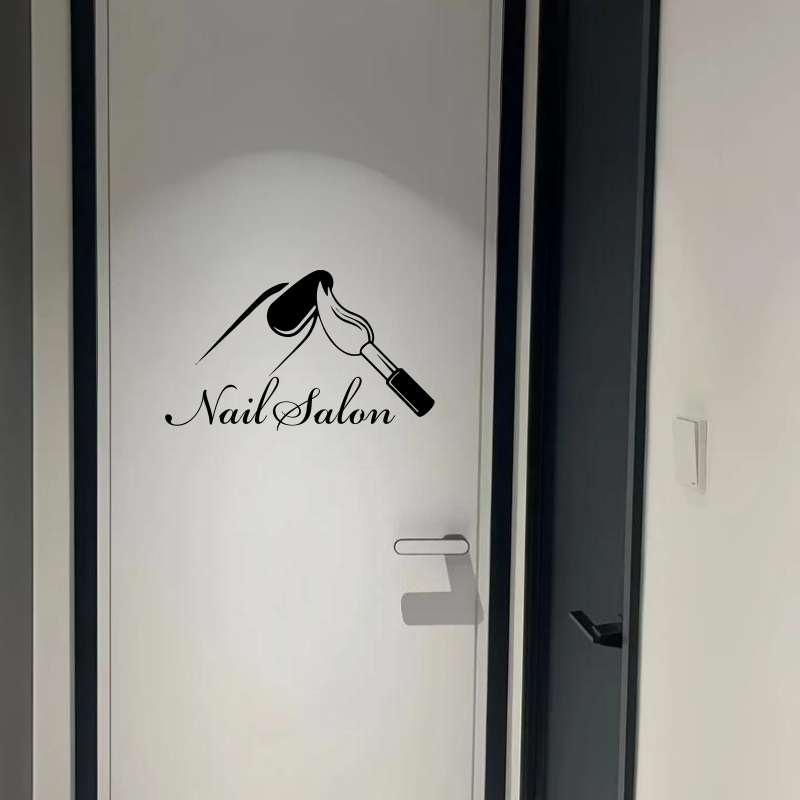 Nail Salon Shop Wall Decal Man - Interior Design Nail Salon avaliação e preço